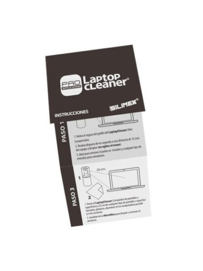 SILIMEX KIT LAPTOP CLEANER INCLUYE AIRE COMPRIMIDO 122G + LIMPIADOR LIQUIDO 100ML + CEPILLO + MICROFIBRA - Image 8