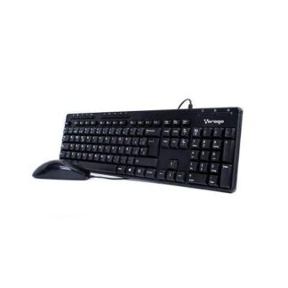 KIT DE TECLADO MULTIMEDIA Y MOUSE VORAGO KM-104 ALAMBRICO USB NEGRO (ESPANOL)