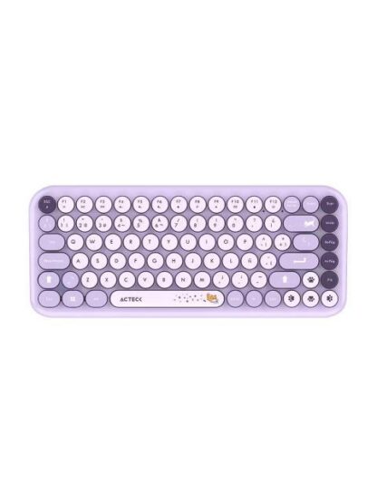 KIT DE TECLADO Y MOUSE ACTECK CREATOR CHIC K- COLORS MK480 INALAMBRICO RF INALAMBRICO MORADO ESPANOL - Image 2
