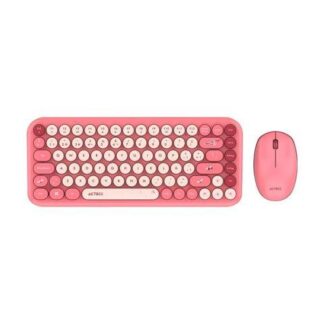 KIT DE TECLADO Y MOUSE ACTECK CREATOR CHIC K- COLORS MK480 INALAMBRICO RF INALAMBRICO ROSA ESPANOL