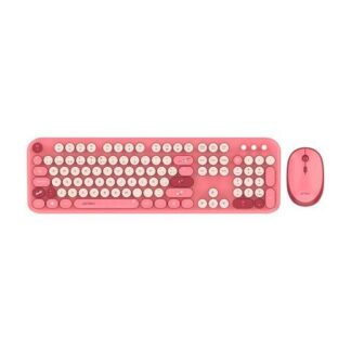 KIT DE TECLADO Y MOUSE ACTECK CREATOR CHIC K- COLORS MK485 INALAMBRICO RF INALAMBRICO ROSA ESPANOL