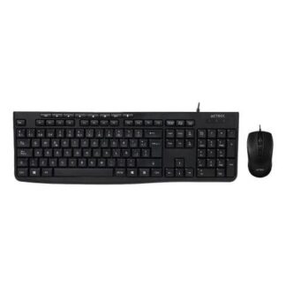KIT DE TECLADO Y MOUSE ACTECK CREATOR PRIME MK455 ALAMBRICO USB NEGRO (ESPANOL)