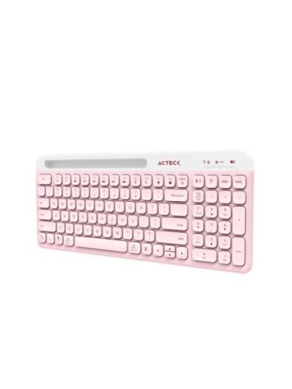 KIT DE TECLADO Y MOUSE ACTECK CREATOR VIRTUOS SILK MK720 INALAMBRICO BLUETOOTH ROSA (ESPANOL) - Image 2
