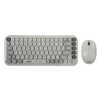 KIT DE TECLADO Y MOUSE ACTECK MK480 INALAMBRICO RF INALAMBRICO GRIS ESPANOL