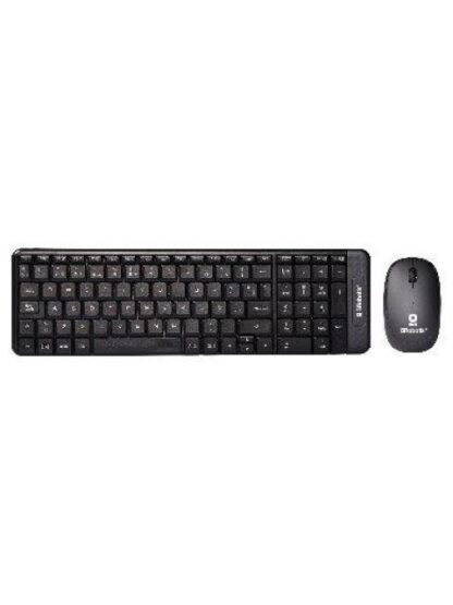 KIT DE TECLADO Y MOUSE BROBOTIX 6000618 INALAMBRICO USB NEGRO (ESPANOL)