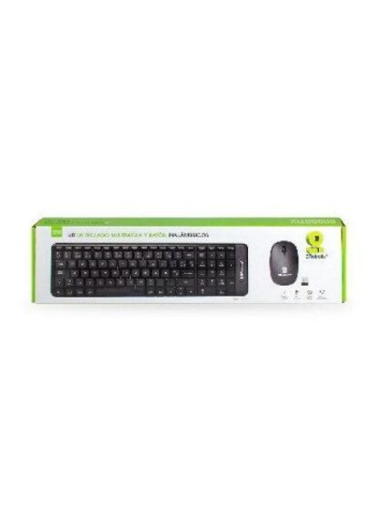 KIT DE TECLADO Y MOUSE BROBOTIX 6000632 INALAMBRICO USB NEGRO-ROJO (ESPANOL) - Image 5