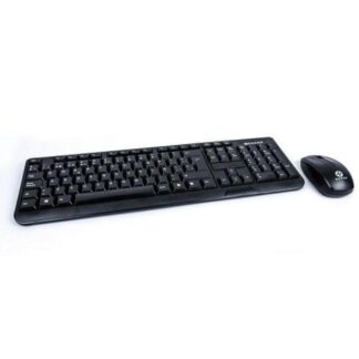 KIT DE TECLADO Y MOUSE INALAMBRICO NACEB TECHNOLOGY 112 TECLAS NEGRO NA426