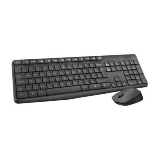 KIT DE TECLADO Y MOUSE LOGITECH MK235 INALAMBRICO USB NEGRO (ESPANOL)