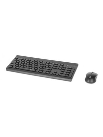KIT DE TECLADO Y MOUSE MANHATTAN 180771 INALAMBRICO RF INALAMBRICO NEGRO INGLES