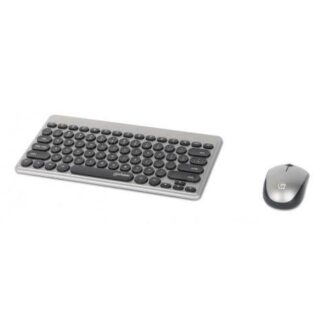 KIT DE TECLADO Y MOUSE MANHATTAN 180795 INALAMBRICO RF INALAMBRICO GRIS INGLES