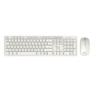 KIT DE TECLADO Y MOUSE STYLOS STPKTM5W INALAMBRICO USB BLANCO ESPANOL