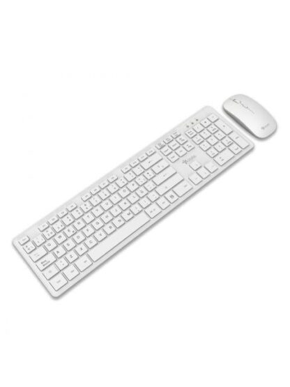 KIT DE TECLADO Y MOUSE STYLOS STPKTM5W INALAMBRICO USB BLANCO ESPANOL - Image 3