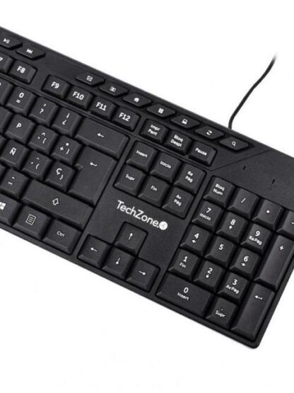 KIT DE TECLADO Y MOUSE TECHZONE TZACCBA01 ALAMBRICO USB NEGRO (ESPANOL) - Image 2