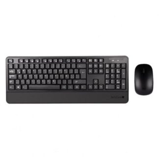 KIT DE TECLADO Y MOUSE TECHZONE TZCOMBINA07 RF INALAMBRICO USB NEGRO (ESPANOL)