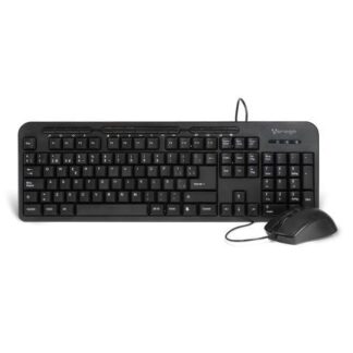 KIT DE TECLADO Y MOUSE VORAGO KM-107 ALAMBRICO USB NEGRO (ESPANOL)
