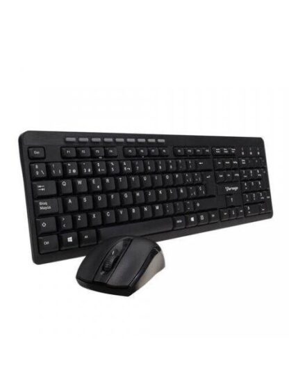 KIT DE TECLADO Y MOUSE VORAGO KM-304 INALAMBRICO USB NEGRO (ESPANOL) - Image 2