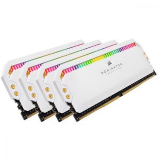 KIT MEMORIA RAM CORSAIR DOMINATOR PLATINUM RGB DDR4 4000MHZ 32GB (4 X 8GB) CL19 XMP BLANCO