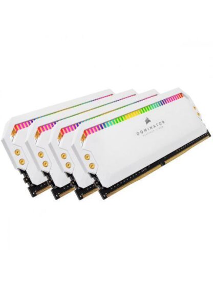 KIT MEMORIA RAM CORSAIR DOMINATOR PLATINUM RGB DDR4 4000MHZ 32GB (4 X 8GB) CL19 XMP BLANCO