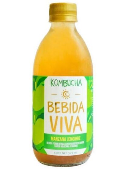 KOMBUCHA MANZANA JENGIBRE 377 ML BEBIDA VIVA