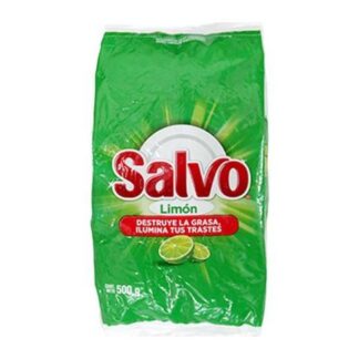 LAVATRASTES SALVO EN POLVO LIMON BOLSA 500 GR
