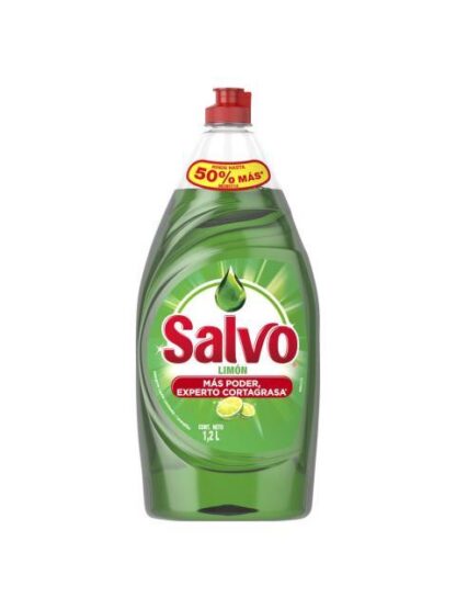 LAVATRASTES SALVO LIQUIDO LIMON BOTELLA 1200 ML