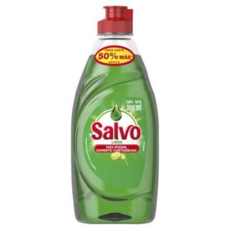 LAVATRASTES SALVO LIQUIDO LIMON BOTELLA 300 ML