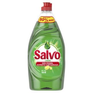 LAVATRASTES SALVO LIQUIDO LIMON BOTELLA 750 ML