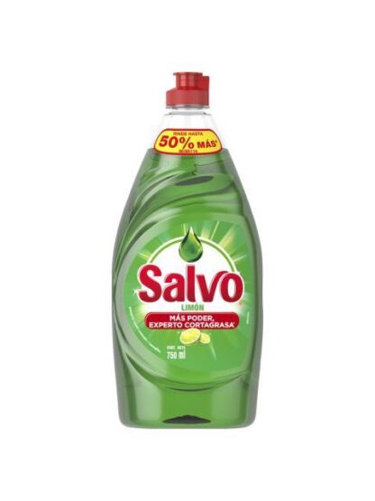 LAVATRASTES SALVO LIQUIDO LIMON BOTELLA 750 ML