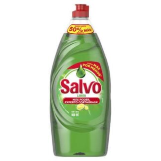 LAVATRASTES SALVO LIQUIDO LIMON BOTELLA 900 ML
