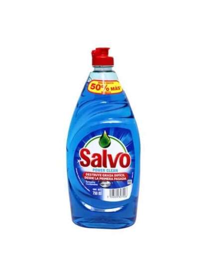 LAVATRASTES SALVO LIQUIDO POWER CLEAN 750 ML