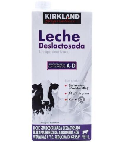LECHE DESLACTOSADA ULTRAPASTEURIZADA 1 L KIRKLAND