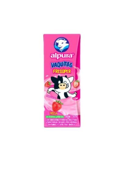 LECHE SABORIZADA ALPURA SABOR FRESA 200 ML
