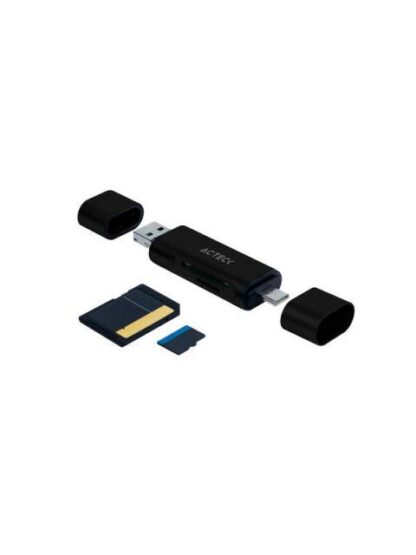ACTECK LECTOR DE MEMORIA DH450 MICROSD USB A-C NEGRO - Image 4
