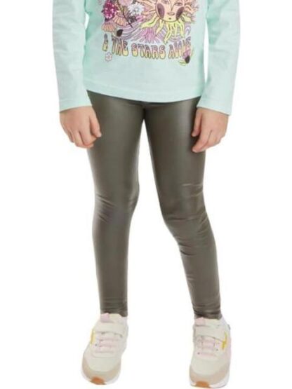 LEGGING EFECTO PIEL VERDE OLIVO HOLLY LAND KIDS - Image 2