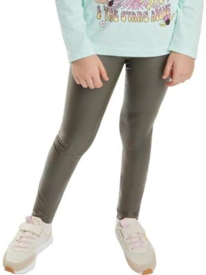 LEGGING EFECTO PIEL VERDE OLIVO HOLLY LAND KIDS - Image 3