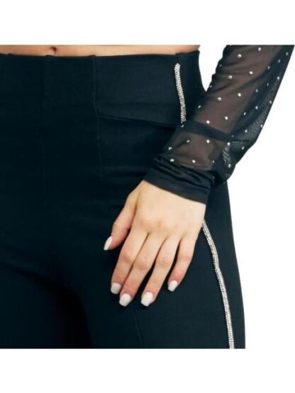 LEGGINGS CON PEDRERIA NEGRO HOLLY LAND - Image 6
