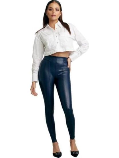LEGGINGS EFECTO PIEL AZUL MARINO HOLLY LAND