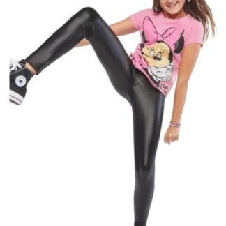 LEGGINGS EFECTO PIEL NEGRO HOLLY LAND KIDS