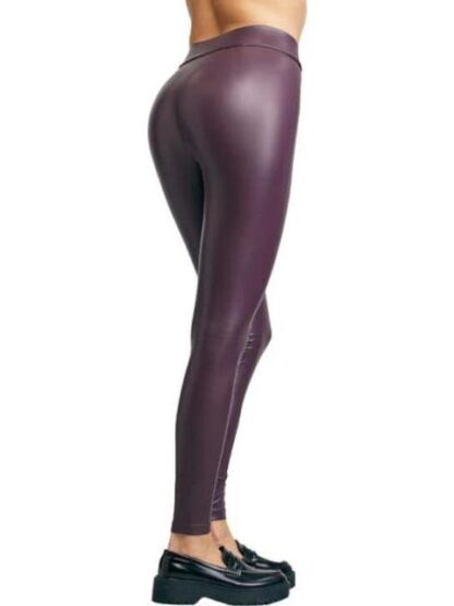LEGGINGS EFECTO PIEL VINO HOLLY LAND - Image 4