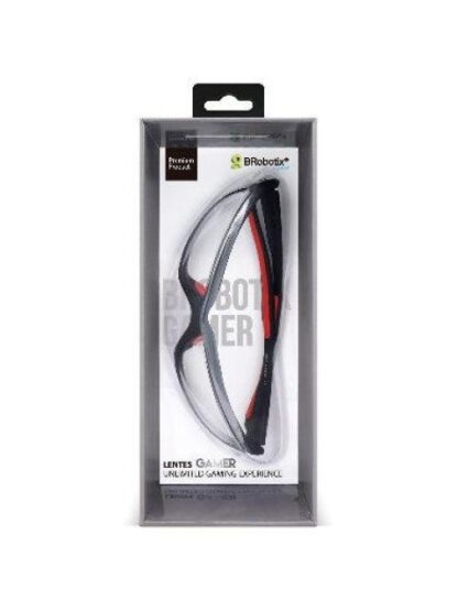 LENTES ANTIRADIACION GAMER R BROBOTIX 6000274 ROJO ANTIRADIACION ARMAZON DE ACETATO - Image 4