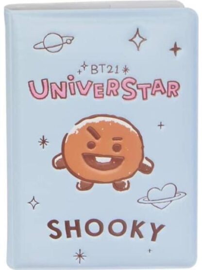 LIBRETA CON STICKERS SHOOKY AZUL BT21