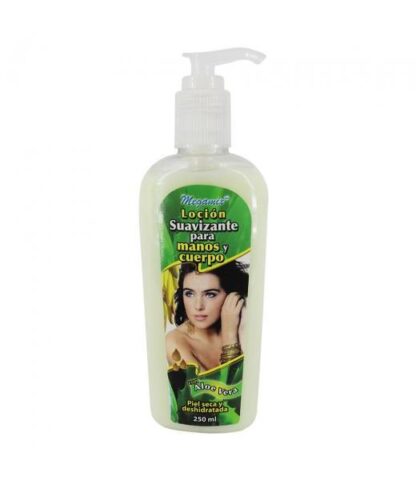 LOCION SUAVIZANTE PARA MANOS Y CUERPO 250 ML C ALOE VERA PARA MEGAMIX