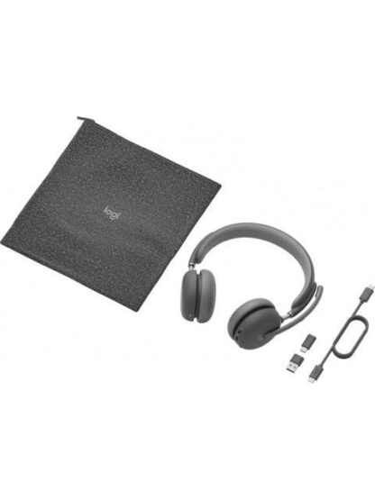 LOGITECH AUDIFONOS CON MICROFONO 981-001310 BLUETOOTH ALAMBRICO-INALAMBRICO USB-C GRIS - Image 6