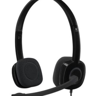 LOGITECH AUDIFONOS CON MICROFONO H151 ALAMBRICO 3.5MM NEGRO
