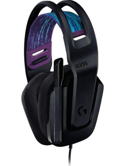 LOGITECH AUDIFONOS GAMER G335 PARA PC-XBOX-PS4-NINTENDO SWITCH ALAMBRICO 3.5MM NEGRO - Image 2