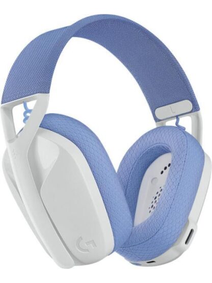 LOGITECH AUDIFONOS GAMER G435 PARA PC-PS4-PS5 INALAMBRICO USB-A BLANCO-LILA - Image 2