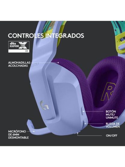 LOGITECH AUDIFONOS GAMER G733 7.1 PARA PS4-PC INALAMBRICO USB LILA - Image 9