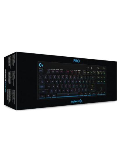 LOGITECH TECLADO GAMER G PRO RGB MECANICO SWITCH GX BLUE ALAMBRICO NEGRO (INGLES) - Image 9