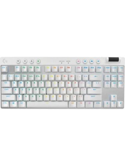 LOGITECH TECLADO GAMER PRO X TKL MECANICO SWITCH GX BROWN INALAMBRICO BLANCO (INGLES) - Image 2