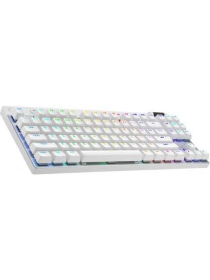 LOGITECH TECLADO GAMER PRO X TKL MECANICO SWITCH GX BROWN INALAMBRICO BLANCO (INGLES) - Image 4